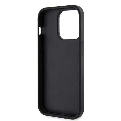 Guess - Keménytok 4G Nyomott Csíkos MagSafe (GUHMP15XP4RPSK) - iPhone 15 Pro Max - Fekete