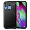 Techsuit - Carbon szilikon tok - Samsung Galaxy A40 - Fekete
