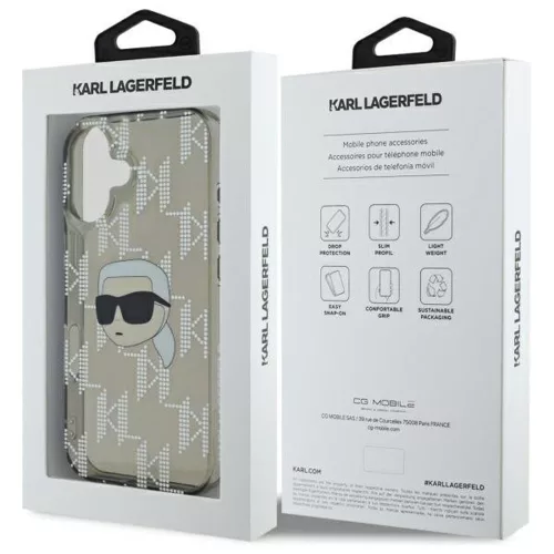 Karl Lagerfeld - IML Luxury Electroplated (KLHCP16SHKLPKHK) - iPhone 16 - Karl Head