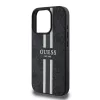 Guess - Keménytok 4G Nyomott Csíkos MagSafe (GUHMP16XP4RPSK) - iPhone 16 Pro Max - Fekete