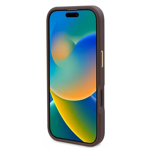 Guess - Keménytok 4G Logós Feliratos MagSafe (GUHMP16LU4GPRB) - iPhone 16 Pro - Kék