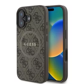   Guess - 4G Gyűrű Klasszikus Logó MagSafe (GUHMP16SG4GFRW) - iPhone 16 - Barna