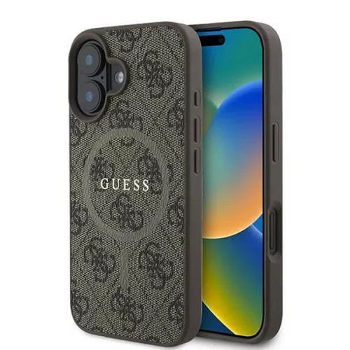 Guess - 4G Gyűrű Klasszikus Logó MagSafe (GUHMP16SG4GFRW) - iPhone 16 - Barna