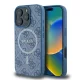 Guess - 4G Gyűrű Klasszikus Logó MagSafe (GUHMP16LG4GFRB) - iPhone 16 Pro - Kék