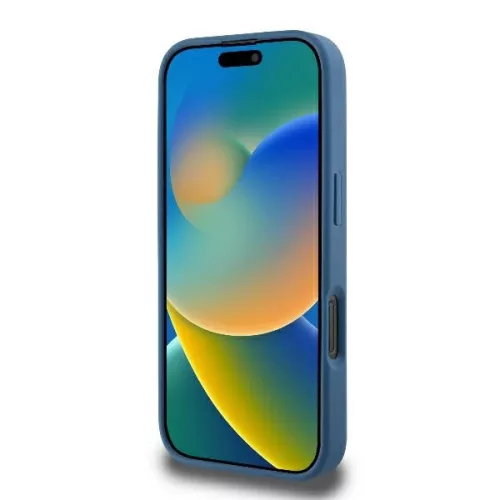 Guess - 4G Gyűrű Klasszikus Logó MagSafe (GUHMP16LG4GFRB) - iPhone 16 Pro - Kék