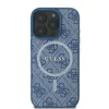 Guess - 4G Gyűrű Klasszikus Logó MagSafe (GUHMP16LG4GFRB) - iPhone 16 Pro - Kék