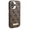 Guess - Keménytok 4G Logós Feliratos MagSafe (GUHMP16SU4GPRW) - iPhone 16 - Barna