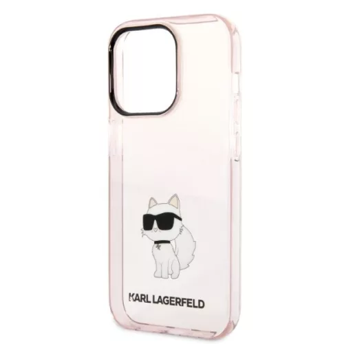 Karl Lagerfeld - Hardcase (KLHCP14LHNCHTCP) - iPhone 14 Pro - Pink Ikonik Choupette