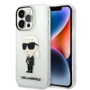 Karl Lagerfeld - Hardcase Transparent (KLHCP14LHNIKTCT) - iPhone 14 Pro - Ikonik Karl Lagerfeld