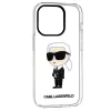 Karl Lagerfeld - Hardcase Transparent (KLHCP14LHNIKTCT) - iPhone 14 Pro - Ikonik Karl Lagerfeld