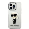 Karl Lagerfeld - Hardcase Transparent (KLHCP14LHNIKTCT) - iPhone 14 Pro - Ikonik Karl Lagerfeld