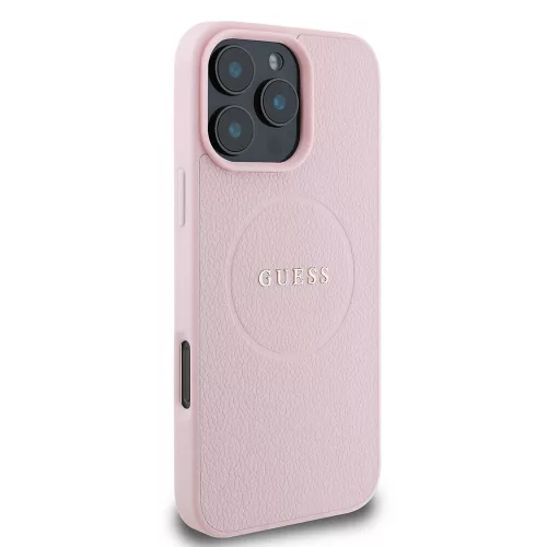 Guess - Arany Gyűrű MagSafe (GUHMP16LPGHSMMP) - iPhone 16 Pro - Rózsaszín
