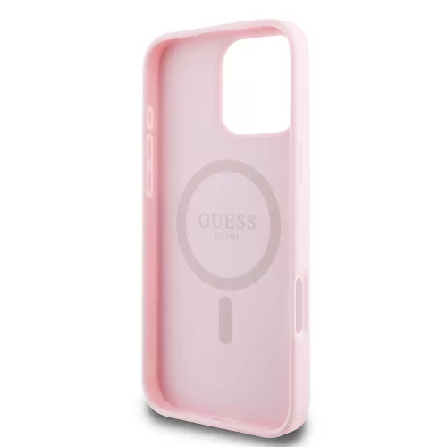 Guess - Arany Gyűrű MagSafe (GUHMP16LPGHSMMP) - iPhone 16 Pro - Rózsaszín