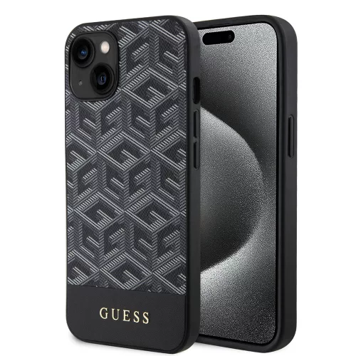 Guess - GCube Csíkos MagSafe (GUHMP15SHGCFSEK) - iPhone 15 - Fekete