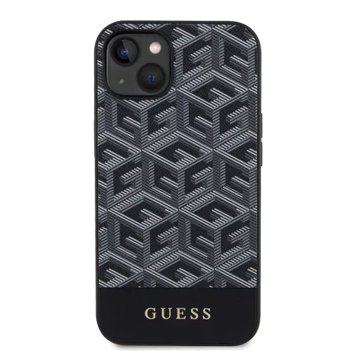 Guess - GCube Csíkos MagSafe (GUHMP15SHGCFSEK) - iPhone 15 - Fekete