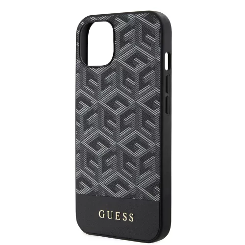 Guess - GCube Csíkos MagSafe (GUHMP15SHGCFSEK) - iPhone 15 - Fekete