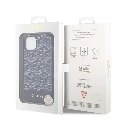 Guess - GCube Csíkos MagSafe (GUHMP15SHGCFSEK) - iPhone 15 - Fekete