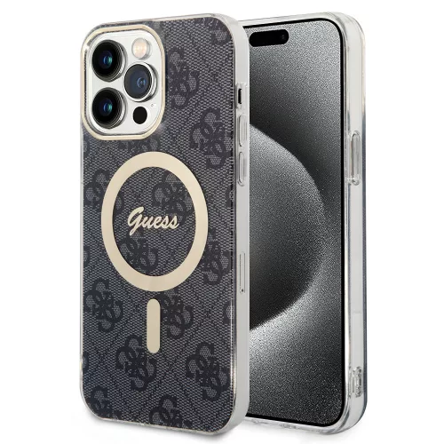 Guess - IML 4G MagSafe (GUHMP15LH4STK) - iPhone 15 Pro - Fekete