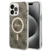 Guess - IML 4G MagSafe (GUHMP15LH4STW) - iPhone 15 Pro - Barna