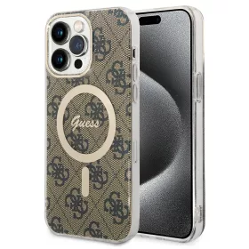   Guess - IML 4G MagSafe (GUHMP15LH4STW) - iPhone 15 Pro - Barna