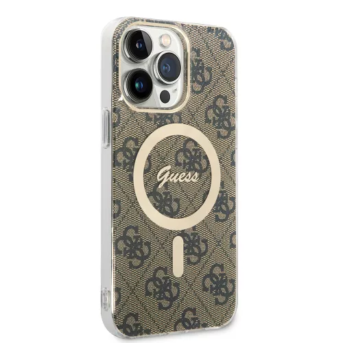 Guess - IML 4G MagSafe (GUHMP15LH4STW) - iPhone 15 Pro - Barna