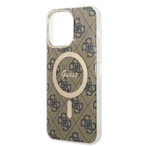 Guess - IML 4G MagSafe (GUHMP15LH4STW) - iPhone 15 Pro - Barna
