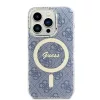 Guess - IML 4G MagSafe (GUHMP15LH4STB) - iPhone 15 Pro - Kék