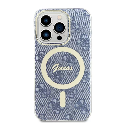 Guess - IML 4G MagSafe (GUHMP15LH4STB) - iPhone 15 Pro - Kék