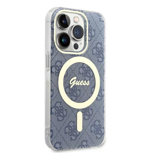 Guess - IML 4G MagSafe (GUHMP15LH4STB) - iPhone 15 Pro - Kék