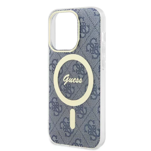 Guess - IML 4G MagSafe (GUHMP15LH4STB) - iPhone 15 Pro - Kék