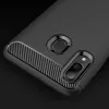 Techsuit - Carbon szilikon tok - Samsung Galaxy A40 - Fekete