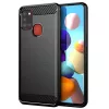 Techsuit - Carbon szilikon tok - Samsung Galaxy A21s - Fekete