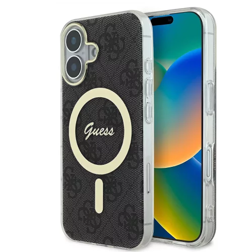 Guess - IML 4G MagSafe (GUHMP16SH4STK) - iPhone 16 - Fekete