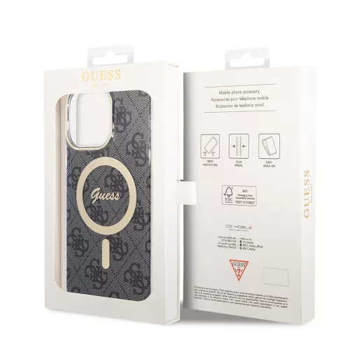 Guess - IML 4G MagSafe (GUHMP16SH4STK) - iPhone 16 - Fekete