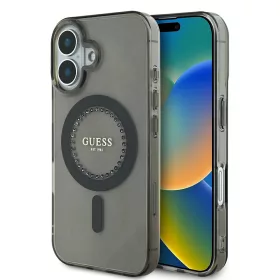   Guess - IML Strasszos MagSafe (GUHMP16SPFTDTEK) - iPhone 16 - Fekete