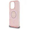 Guess - IML Strasszos MagSafe (GUHMP16LPFTDTEP) - iPhone 16 Pro - Rózsaszín