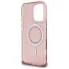 Guess - IML Strasszos MagSafe (GUHMP16LPFTDTEP) - iPhone 16 Pro - Rózsaszín