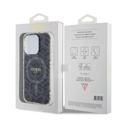 Guess - IML GCube MagSafe (GUHMP15LHGCUSTGK) - iPhone 15 Pro - Fekete