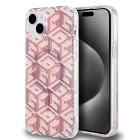   Guess - IML GCube MagSafe (GUHMP15MHGCUSTGP) - iPhone 15 Plus - Rózsaszín