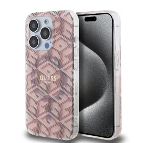   Guess - IML GCube MagSafe (GUHMP15XHGCUSTGP) - iPhone 15 Pro Max - Rózsaszín