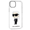 Karl Lagerfeld - Hardcase Transparent (KLHCP14MHNIKTCT) - iPhone 14 Plus - Ikonik Karl Lagerfeld