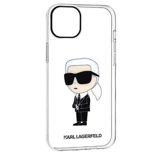 Karl Lagerfeld - Hardcase Transparent (KLHCP14MHNIKTCT) - iPhone 14 Plus - Ikonik Karl Lagerfeld