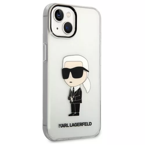 Karl Lagerfeld - Hardcase Transparent (KLHCP14MHNIKTCT) - iPhone 14 Plus - Ikonik Karl Lagerfeld