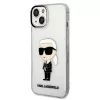 Karl Lagerfeld - Hardcase Transparent (KLHCP14MHNIKTCT) - iPhone 14 Plus - Ikonik Karl Lagerfeld