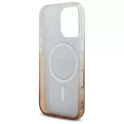 Guess - IML Csillámos Gradiens MagSafe (GUHMP16LHGRCELW) - iPhone 16 Pro - Barna