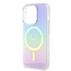 Guess - IML Gyöngyházfényű MagSafe (GUHMP15LHITSU) - iPhone 15 Pro - Lila