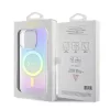 Guess - IML Gyöngyházfényű MagSafe (GUHMP15LHITSU) - iPhone 15 Pro - Lila