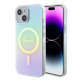   Guess - IML Gyöngyházfényű MagSafe (GUHMP15MHITSQ) - iPhone 15 Plus - Türkiz