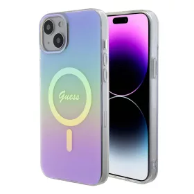   Guess - IML Gyöngyházfényű MagSafe (GUHMP15SHITSU) - iPhone 15 - Lila