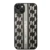 Karl Lagerfeld - Hardcase Monogram (KLHCP14MPGKLSKG) - iPhone 14 Plus - Grey Stripe